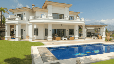 Los Arqueros frontline golf villa for sale with private pool and panoramic mountain views