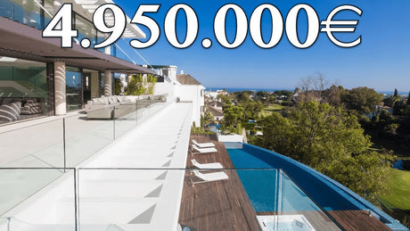 Stunning villa with panoramic sea views and private pool for sale in La Quinta Marbella designed for luxurious living