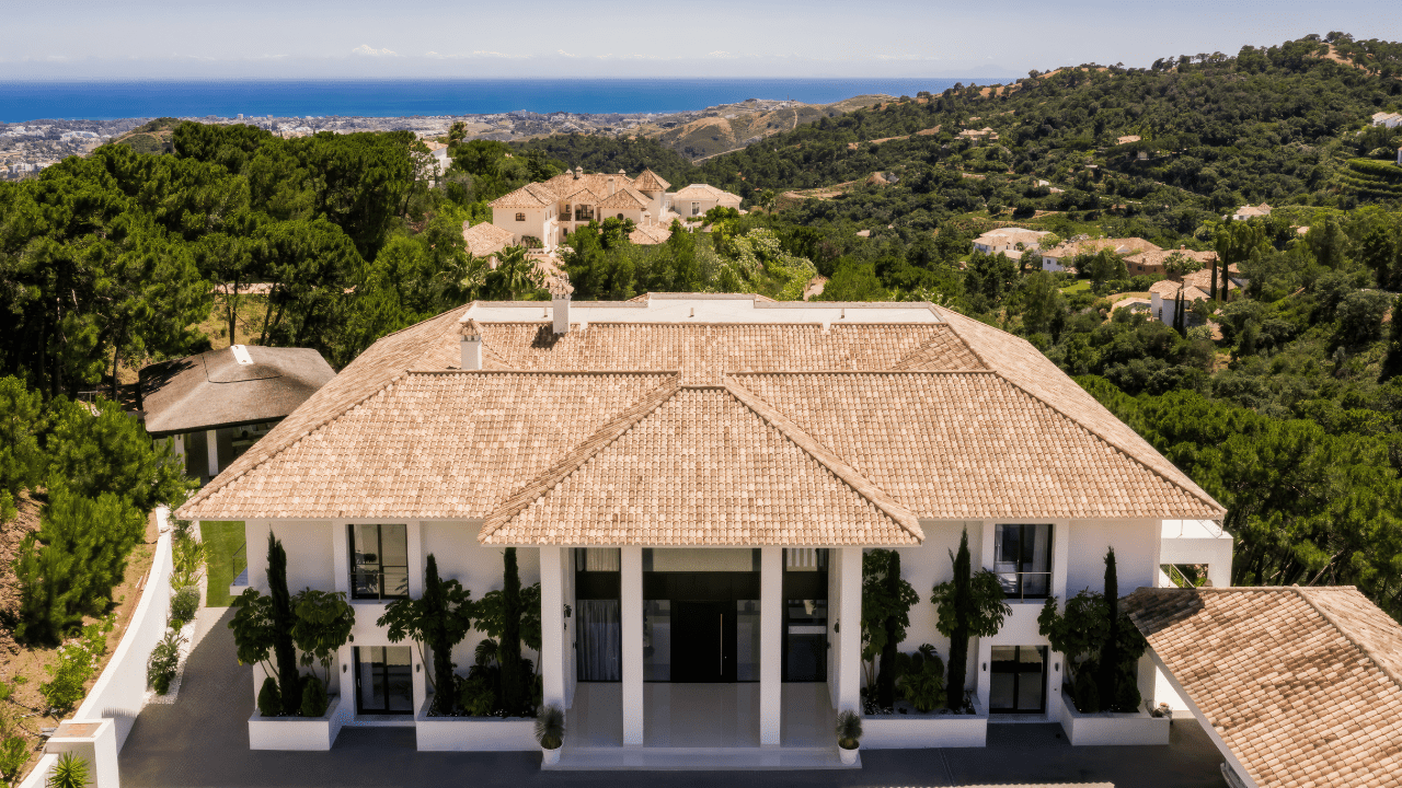 Elegant luxury villa surrounded by the lush greenery and exclusive sectors of La Zagaleta, offering breathtaking views of Marbella’s coastline