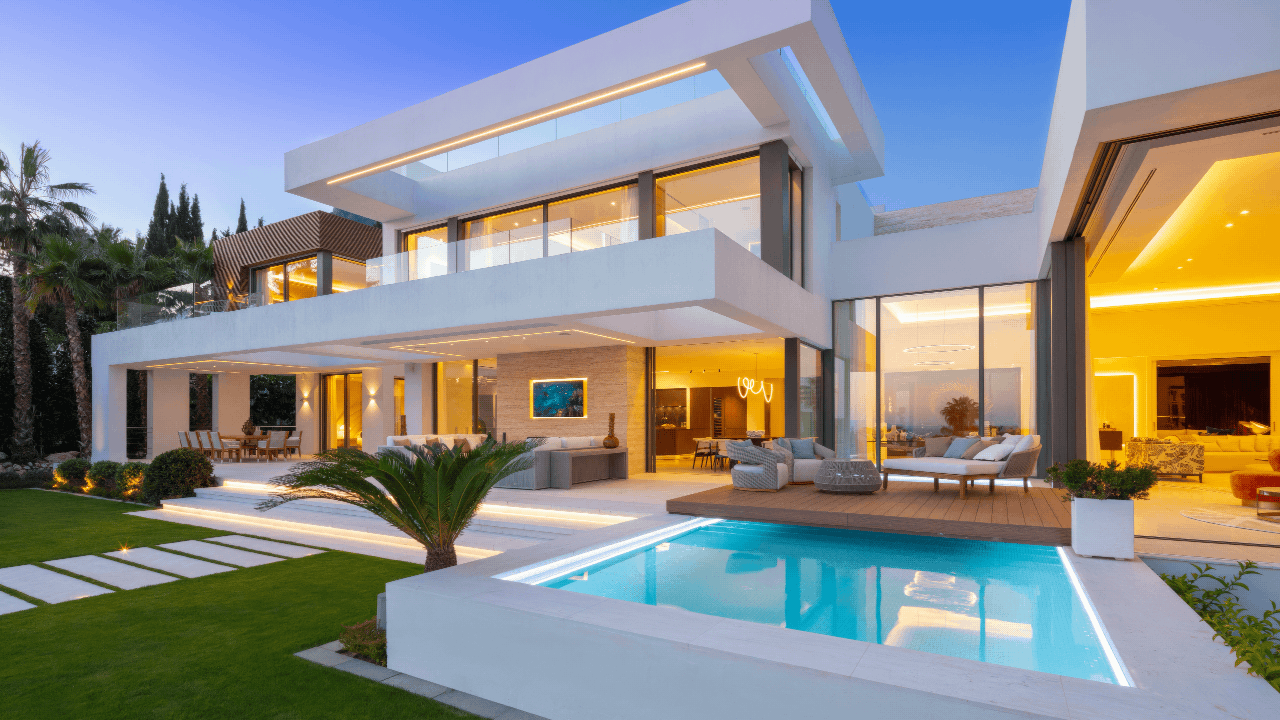 Modern villa in Marbella designed by Ismael Merida Architects with a sleek contemporary style and luxurious amenities