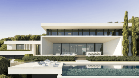 Modern luxury villa in Alcuzcuz for sale with spacious design and private pool