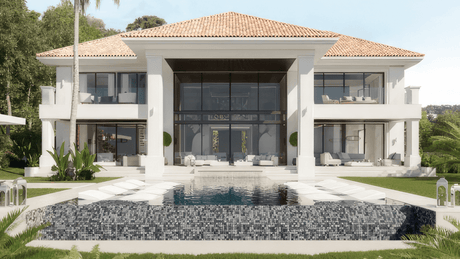 Luxurious villa for sale in El Madroñal with modern architecture and private pool