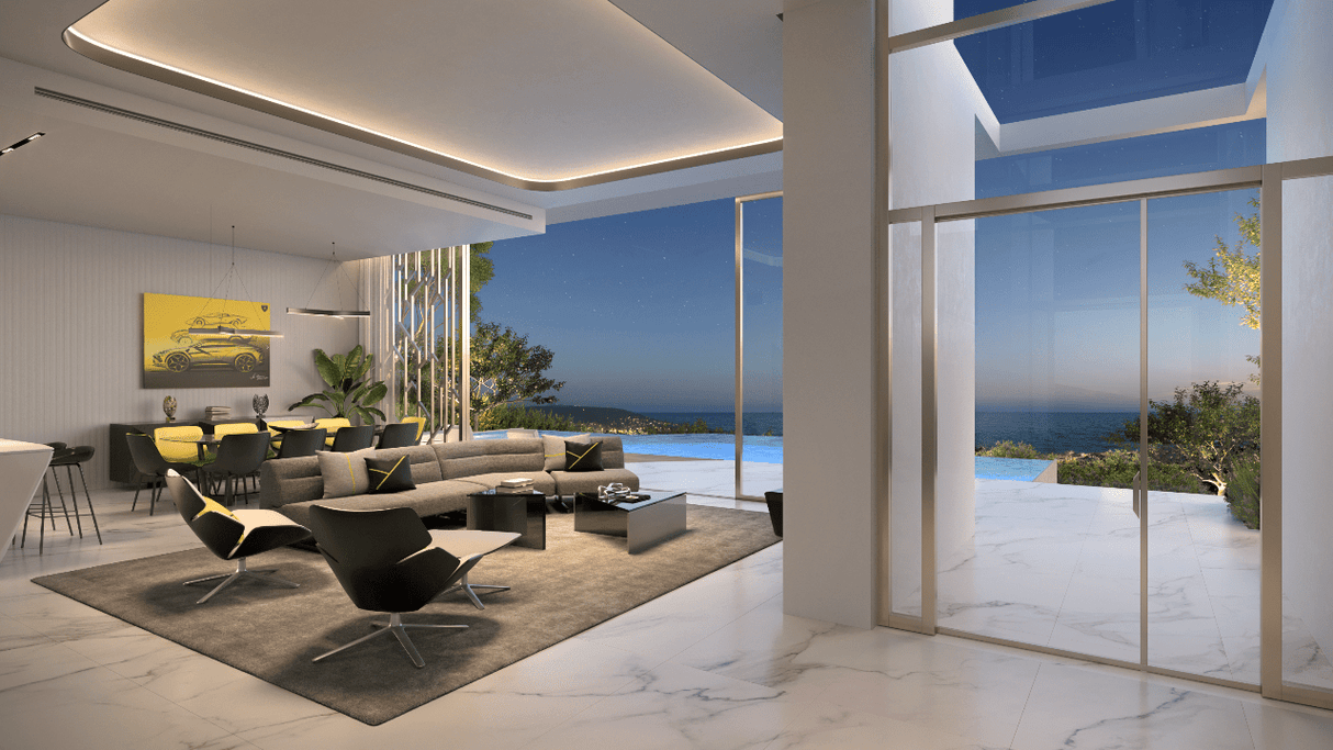 Modern villa for sale in El Paraiso Marbella with sea views and luxury interior design