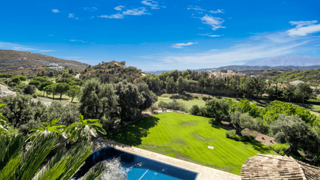 Villa for sale in Marbella Club Golf Resort with private pool and panoramic views of the countryside