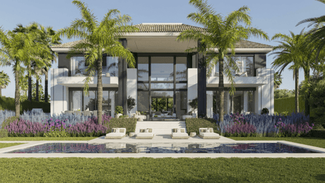 Luxurious villa with stunning architecture in Golden Mile Marbella for sale