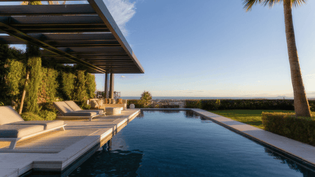 Luxury villa with infinity pool and modern design in La Quinta Hills for sale