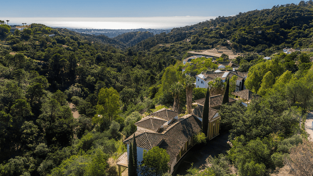 Luxury villa surrounded by lush greenery and panoramic views in La Zagaleta, Marbella