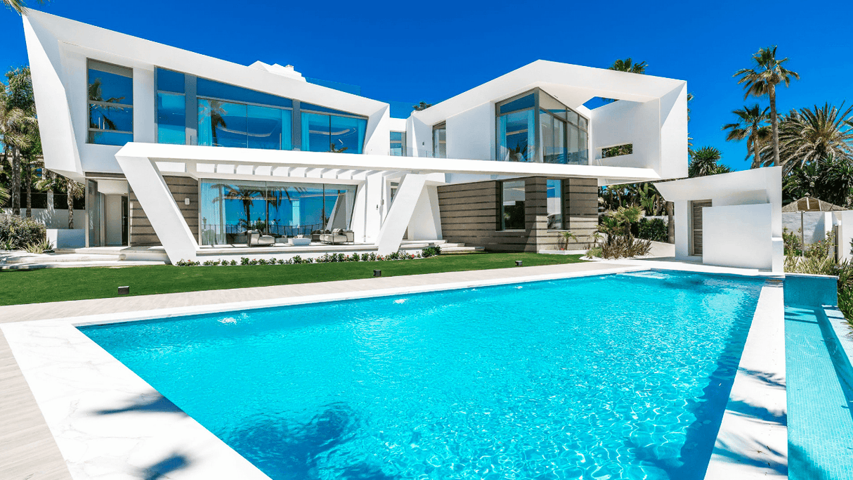 Beachfront villa for sale in Marbella East with private pool