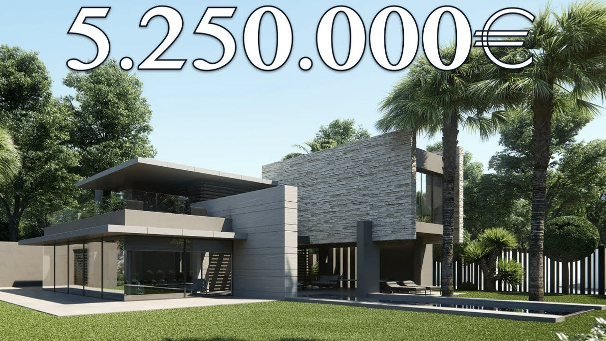 BEACHSIDE! Brand New Modern Villa 8 Beds【5.250.000€】1 Km Puerto Banus Marbella