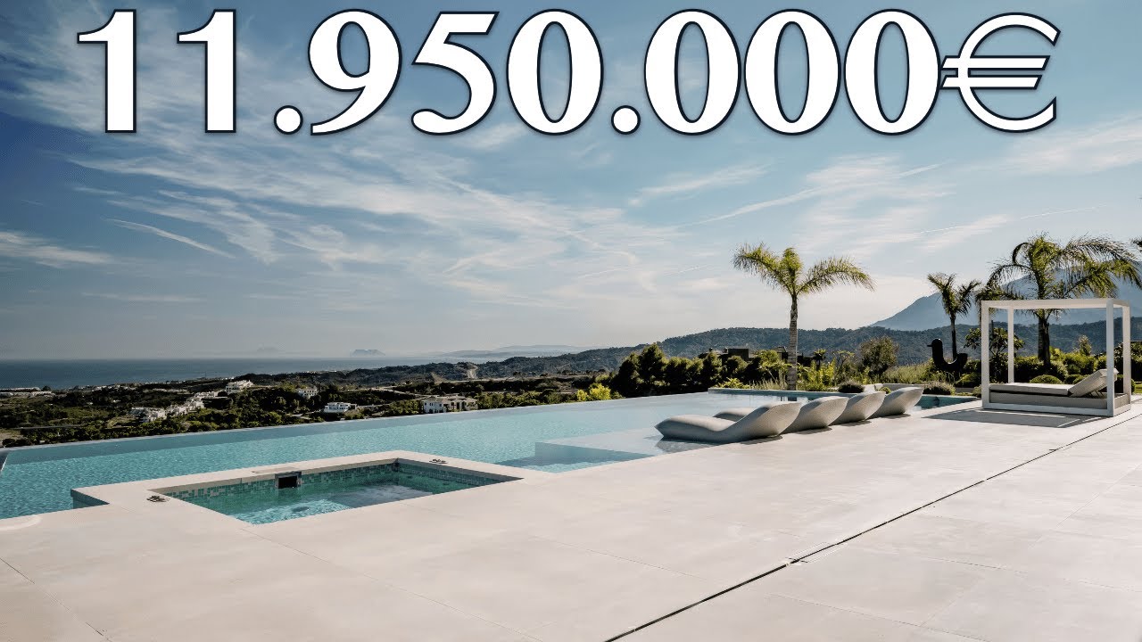 WOW! Amazing Panoramic SEA Views Villa Indoor Pool SPA 8 CARS Garage【11.950.000€】Marbella Club