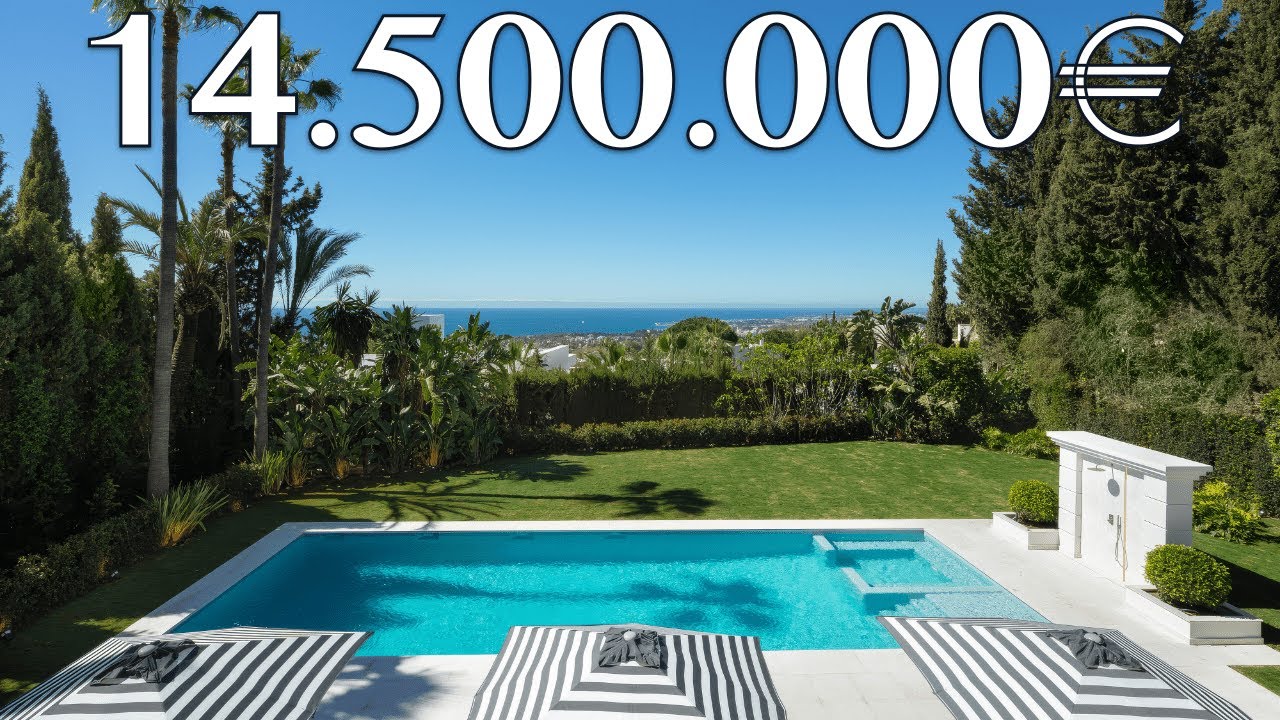 NEW! Spectacular SEA Views Villa Indoor Pool SPA【14.500.000€】Sierra Blanca Marbella