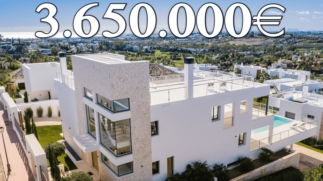 SEA VIEWS! Villa 3 CARS Garage Lift【3.650.000€】Nueva Andalucia Marbella
