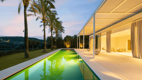 Luxury villa with a modern design and pool for sale frontline Finca Cortesin Golf