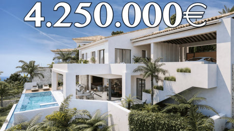 Wonderful villa with panoramic sea views for sale in La Quinta Marbella featuring open terraces and luxurious living spaces