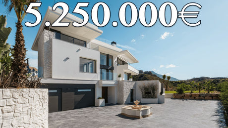 Elegant villa with sea views, 3-car garage, and gated community for sale in La Quinta Marbella