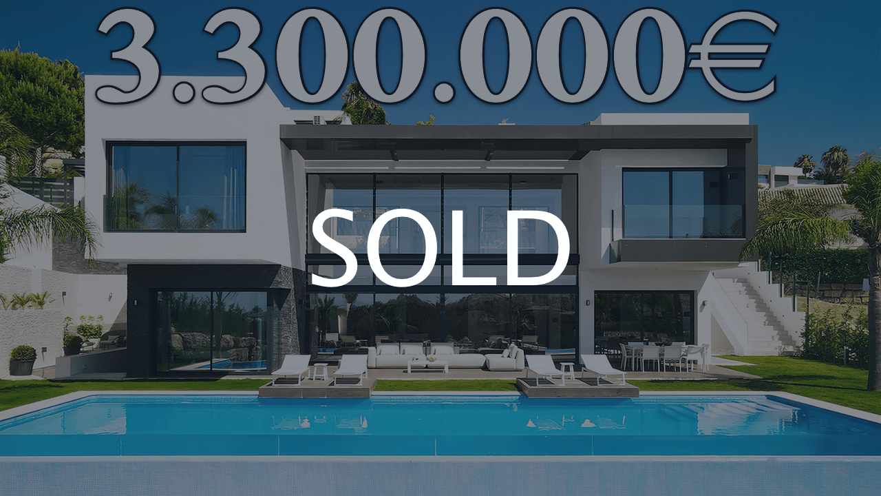 NEW PRICE! Brand New Modern Villa with SEA Views【3.300.000€】New Golden Mile (Marbella)