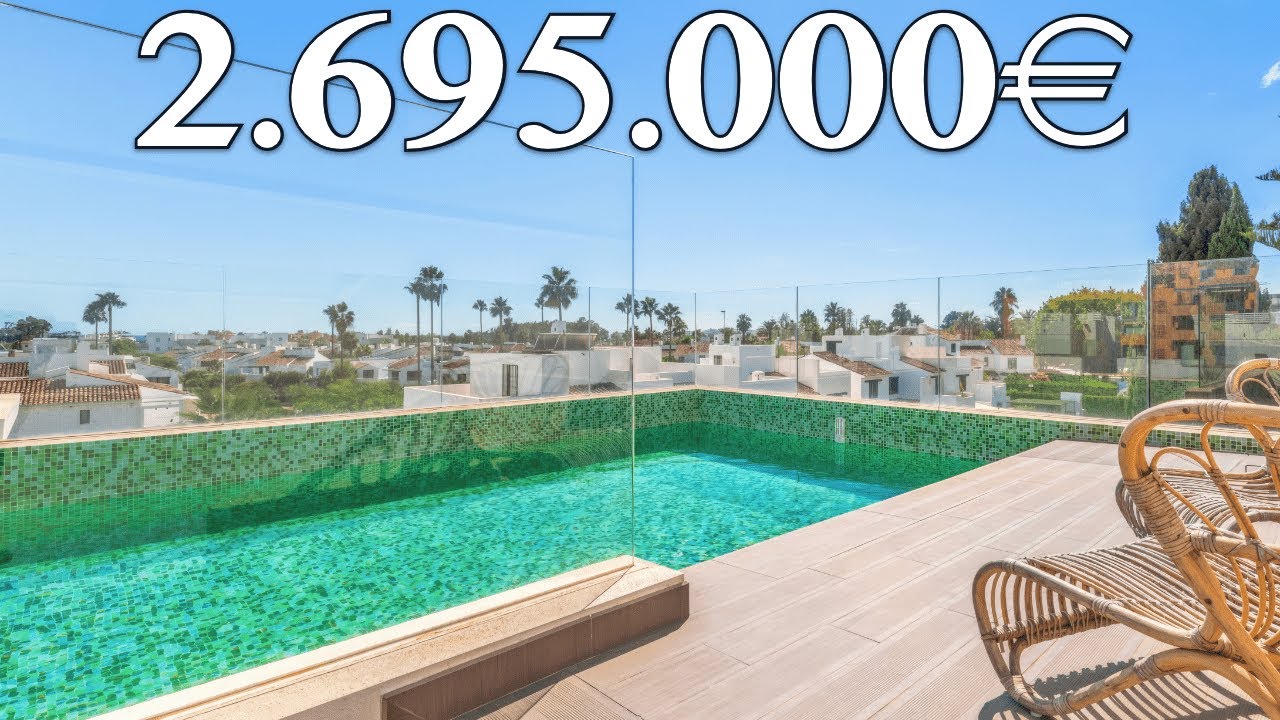 100 Metres BEACH! Fantastic 100% READY Villa GATED Community【2.695.000€】3 Km Puerto Banus Marbella
