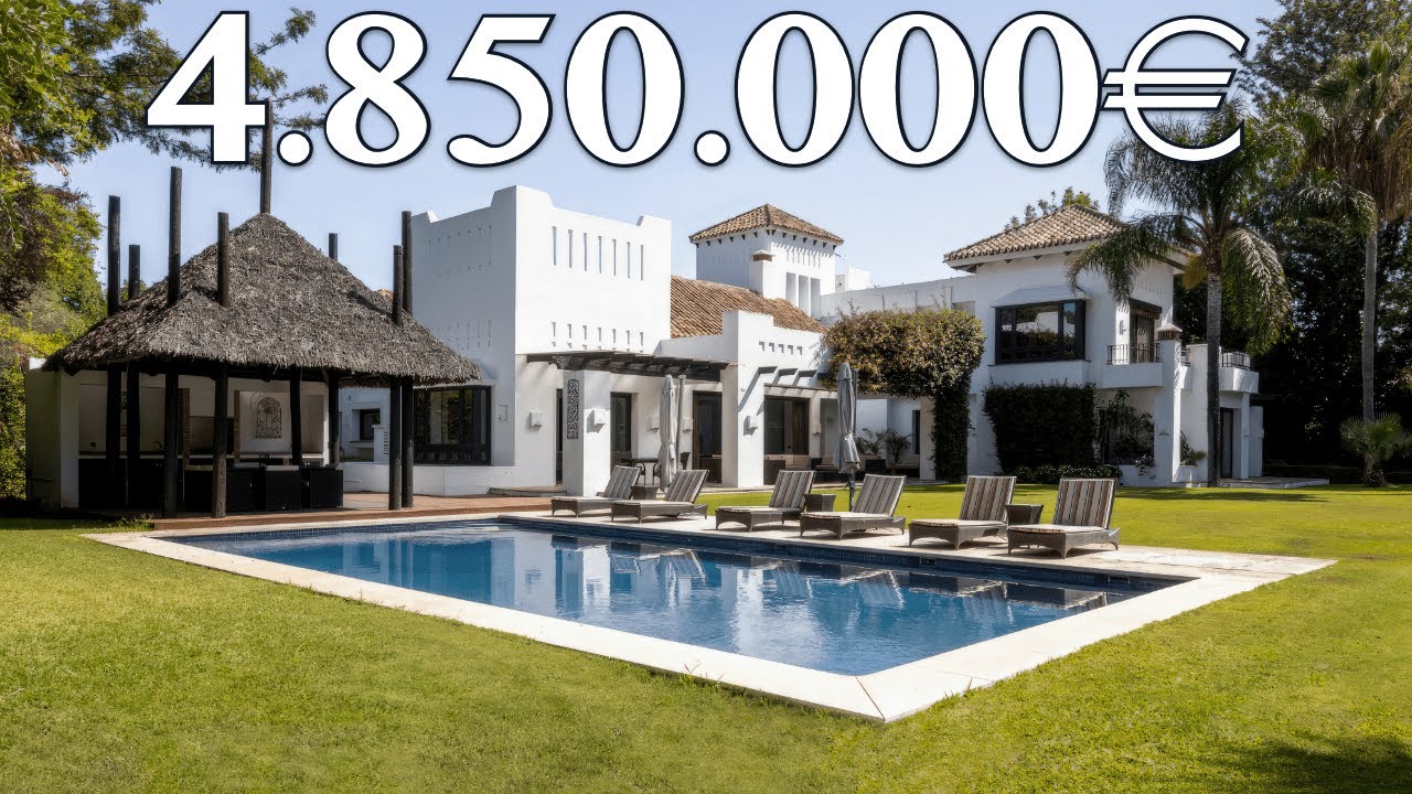 NEW! Superb BEACH Villa【4.850.000€】Guadalmina Baja (Marbella)