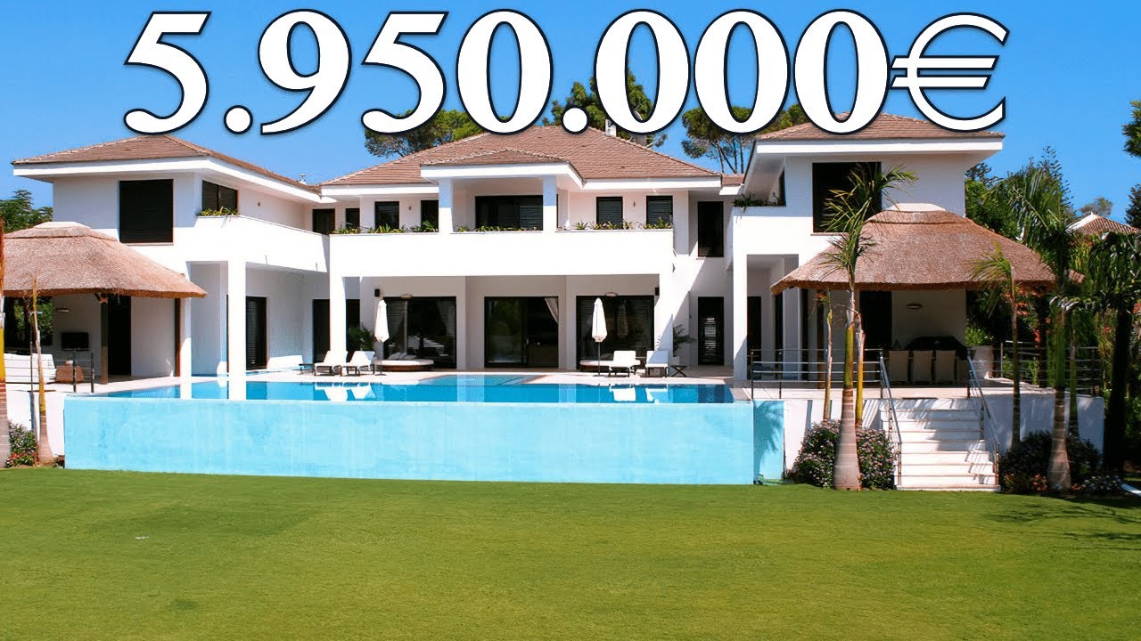 NEW! Impressive Beachside Villa 6 CARS Garage【5.950.000€】Guadalmina Baja (Marbella)