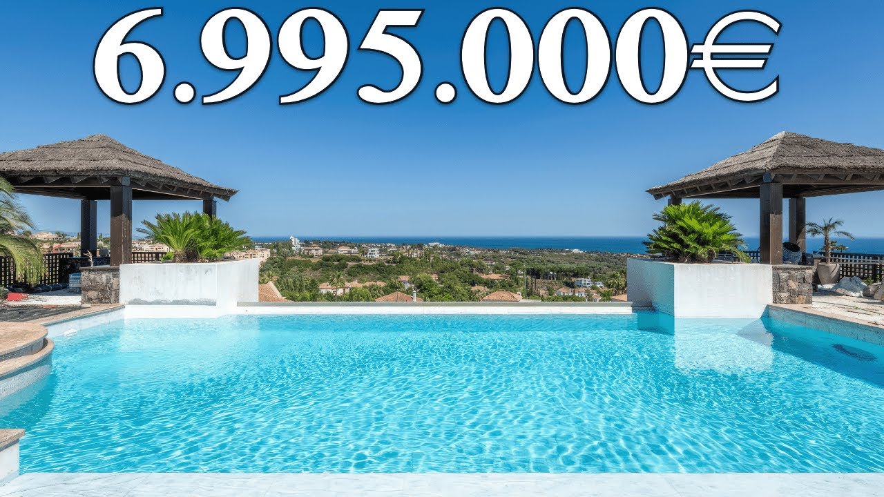NEW! Imposing SEA Views Indoor Pool SPA Villa GATED Community【6.995.000€】Los Flamingos (Marbella)