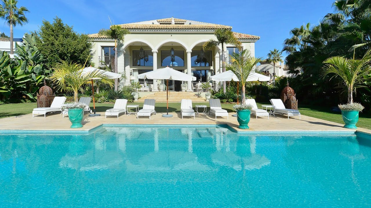 NEW! Tropical Villa in La Quinta (Marbella) Pool INSIDE【4.500.000€】