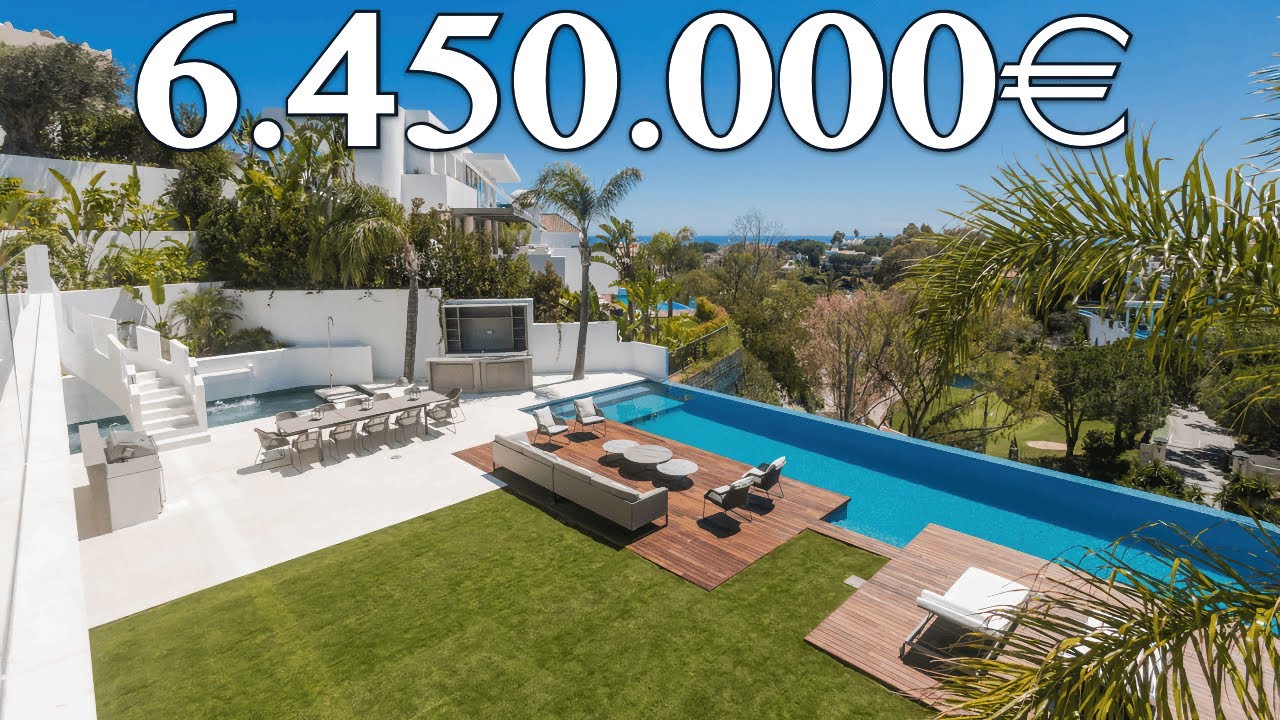 NEW! 100% Ready SEA Views Villa 4 CARS Garage【6.450.000€】La Quinta (Marbella)