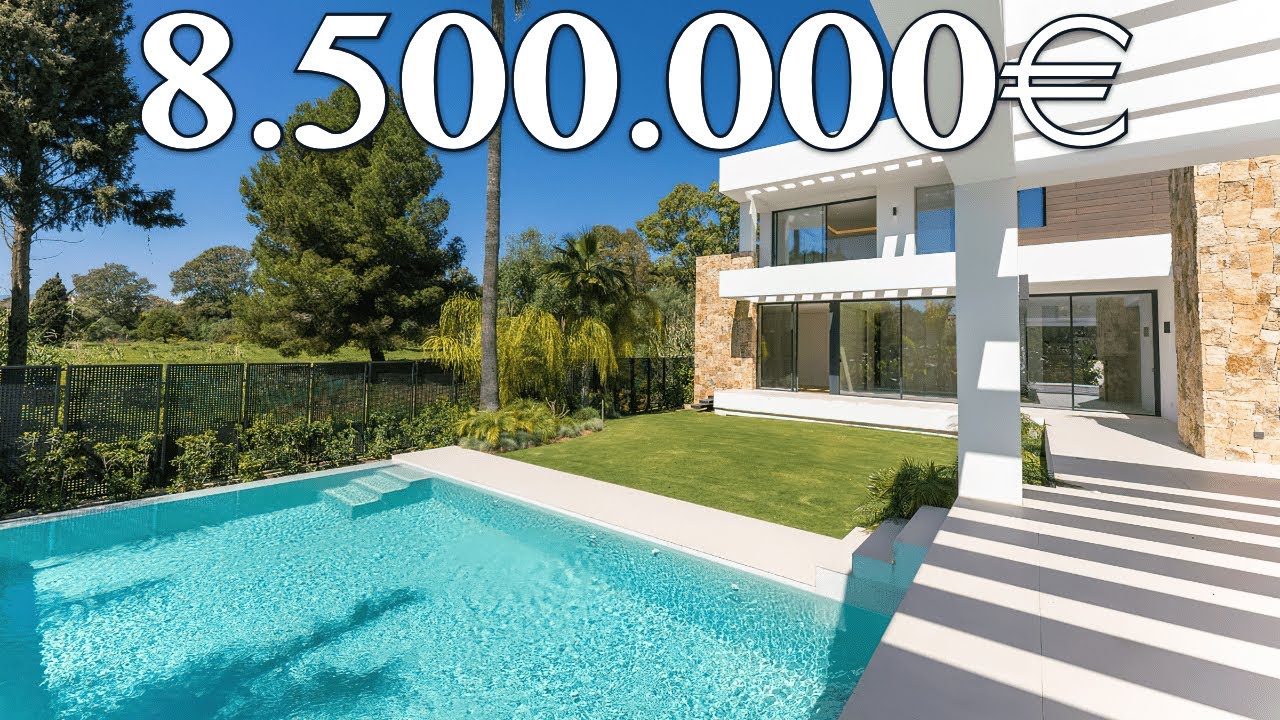 BRAND NEW! Modern 200 Metres BEACH Villa【8.500.000€】Golden Mile Marbella