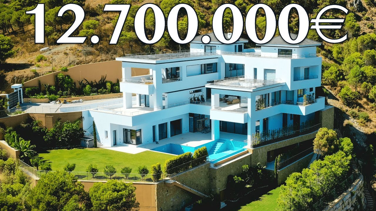 AMAZING! SEA Views Villa 6+6 CARS Garage GATED Community【12.700.000€】next to El Madroñal (Marbella)