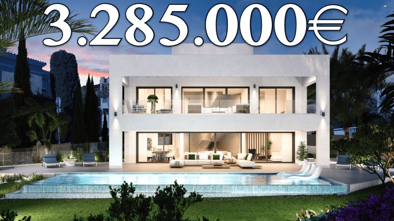 READY in April 2024! Modern BEACH Villa【3.285.000€】Guadalmina Baja (Marbella)