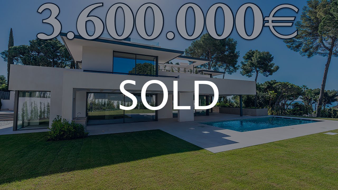 NEW! BEACH Modern Villa【3.600.000€】Golden Mile Marbella