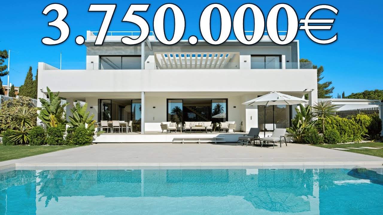 NEW! Ready SEA Views Villa【3.750.000€】Golden Mile Marbella