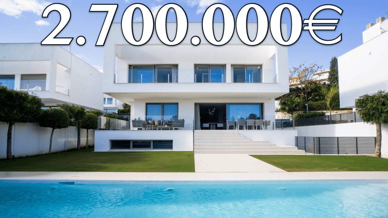 NEW! Ready Modern Villa【2.700.000€】10 min Puerto Banus Marbella