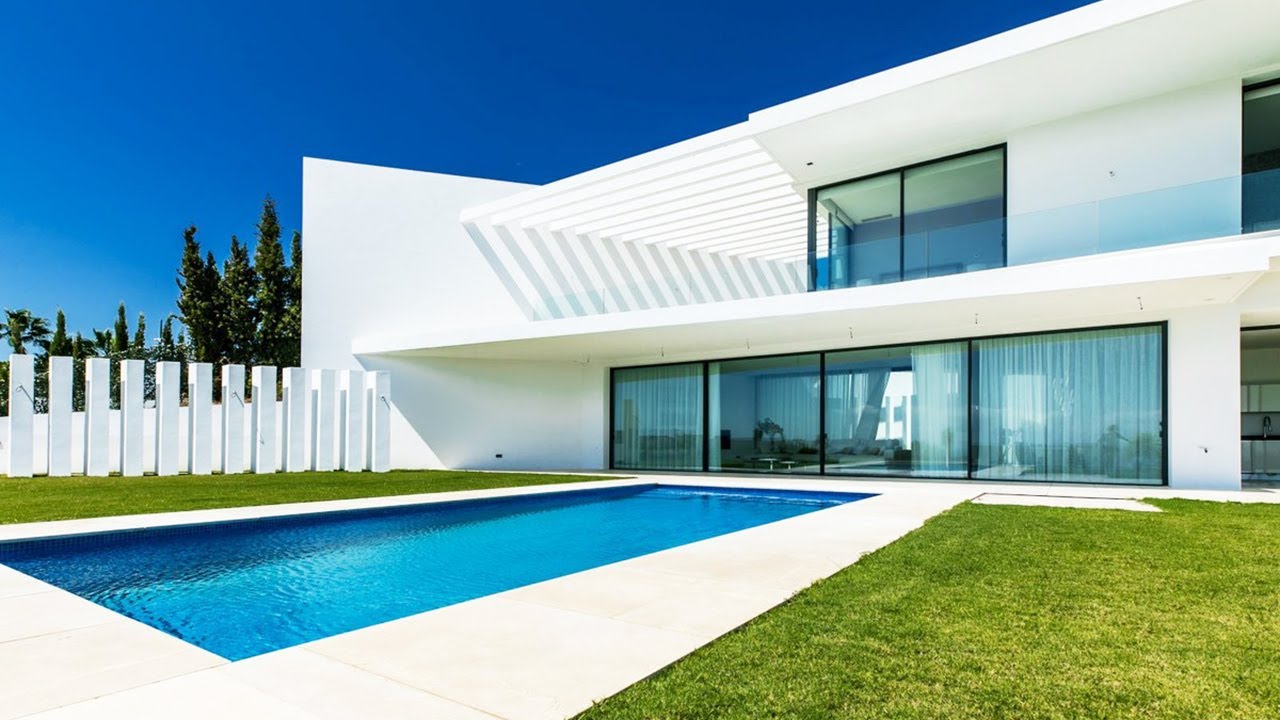 White Modern Villa with SEA Views. Garage: 2+7 (Marbella)【2.500.000€】