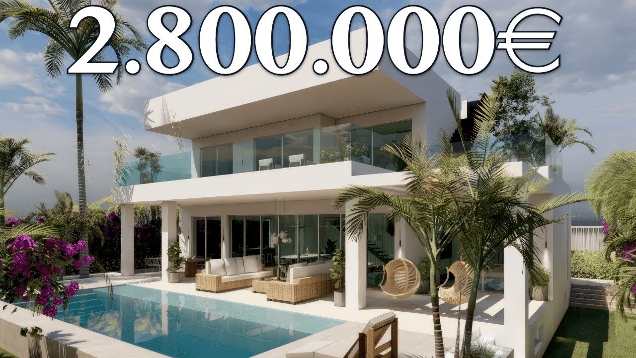 250 Metres BEACH! 100% READY Brand New Modern Villa【2.800.000€】New Golden Mile (Marbella)