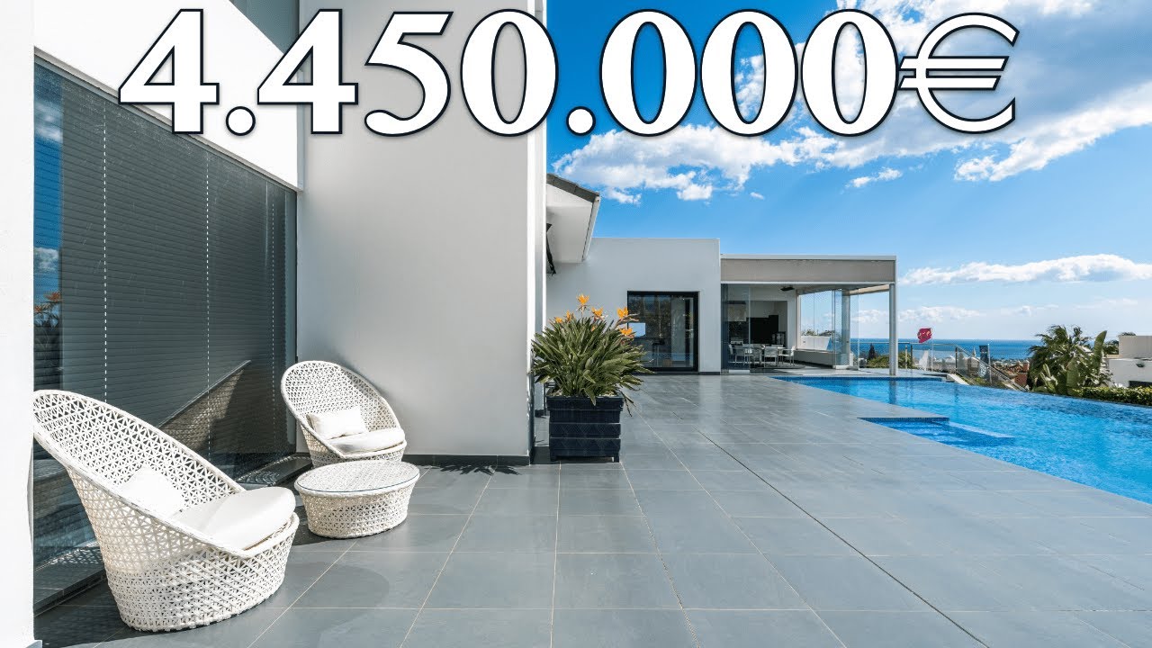 NEW! Fantastic Panoramic SEA Views Villa 4 CARS Garage【4.450.000€】Los Flamingos (Marbella)