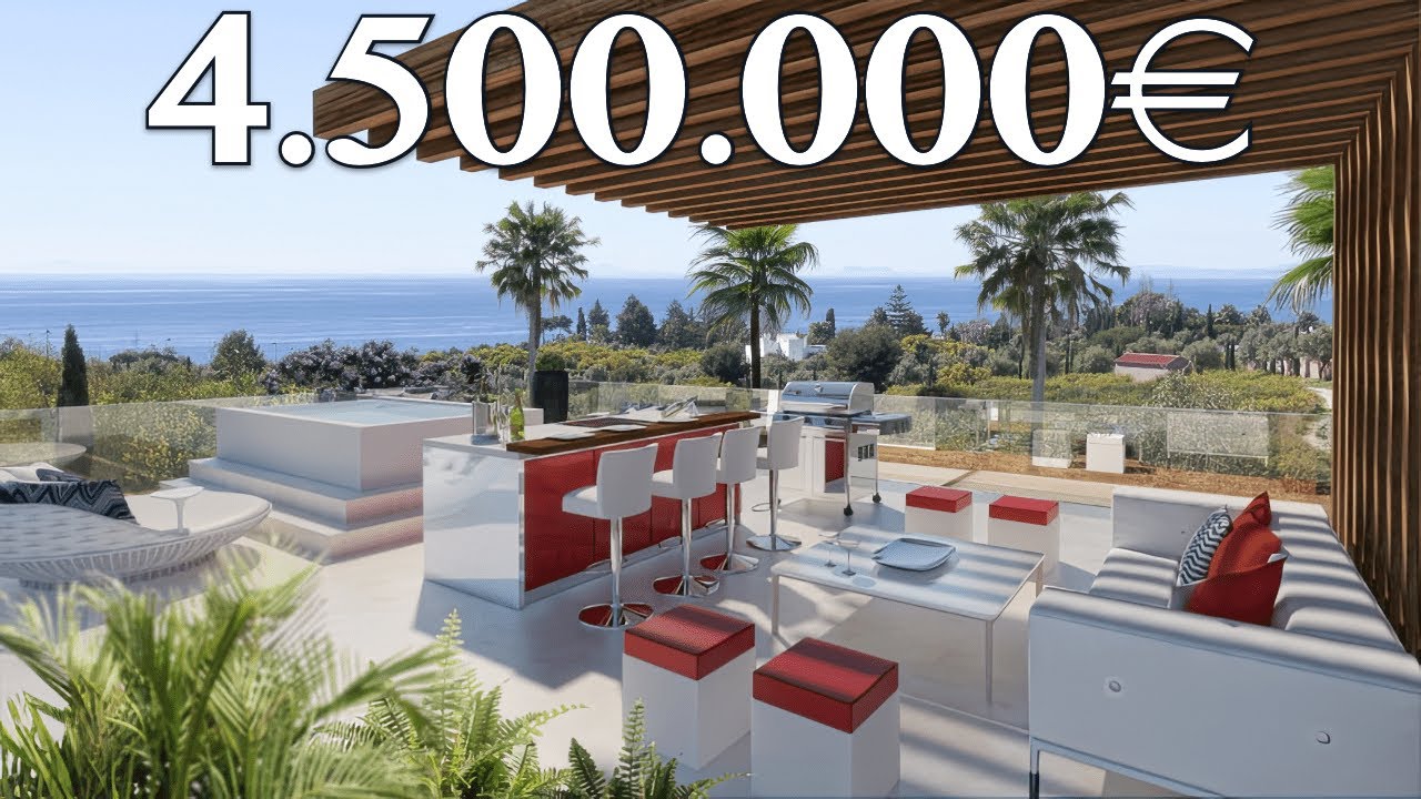 READY in 2 Months! Brand New BEACH Villa 4 CARS Garage【4.500.000€】Marbella East